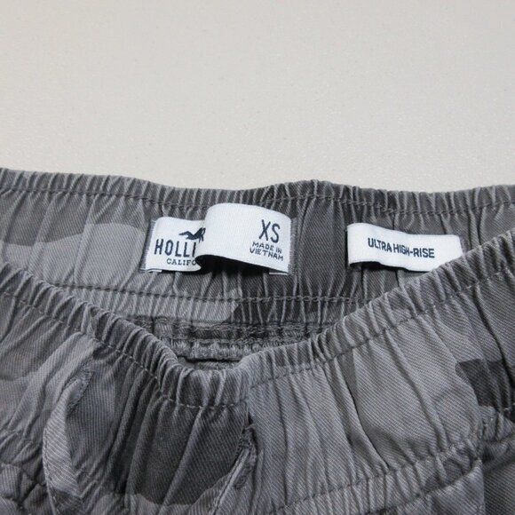 Hollister womens gray brown ultra high rise camo joggers XS EUC - Picture 3 of 5
